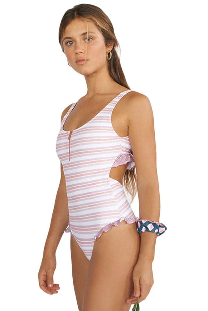 Striped Cheeky Monokini