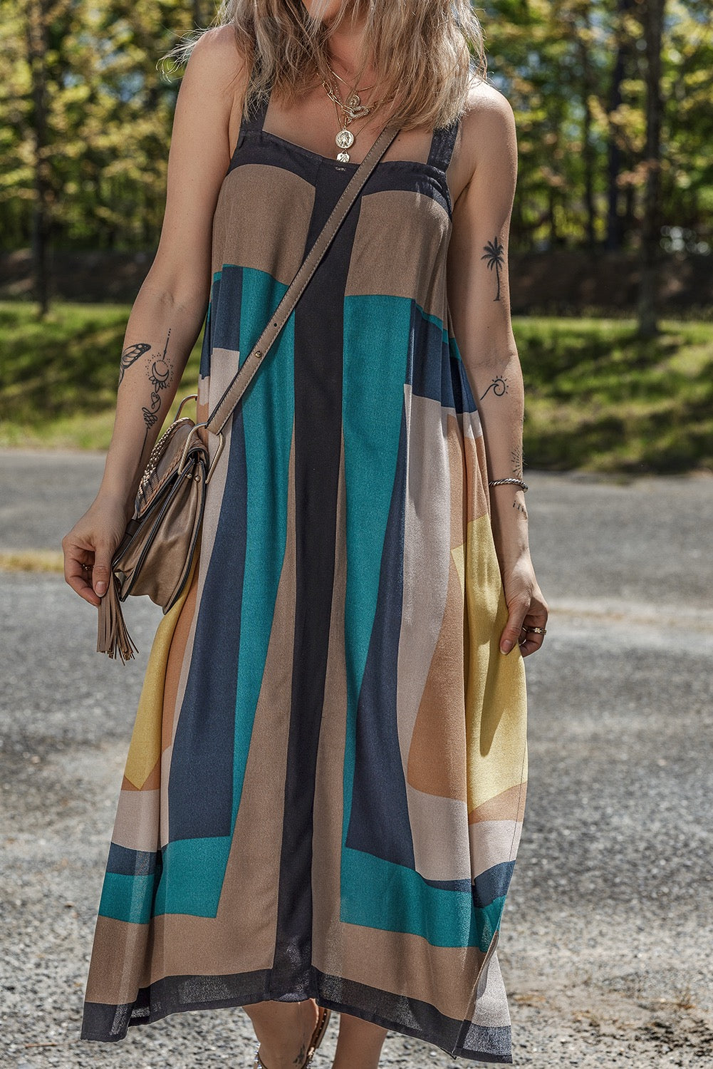 Sahara Mosaic Midi Dress