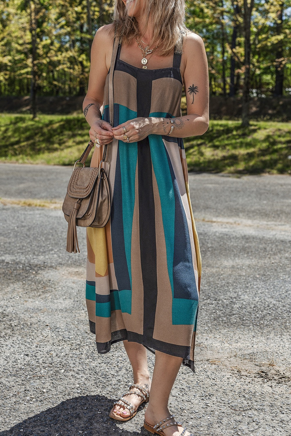 Sahara Mosaic Midi Dress