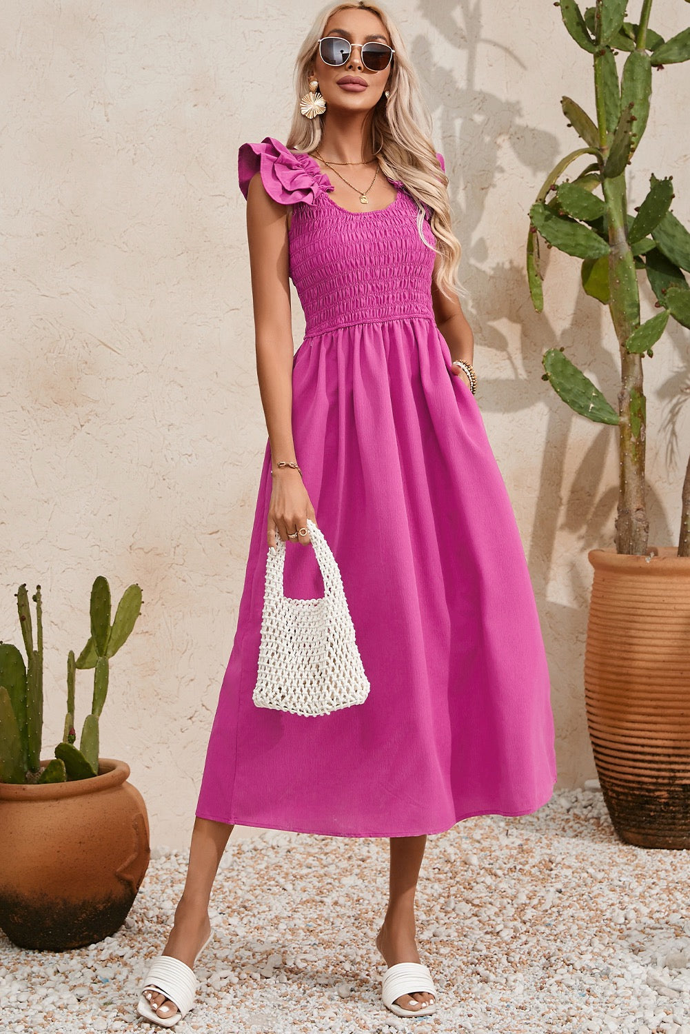 Rosabelle Ruffle Sleeve Dress