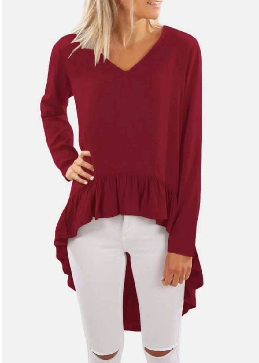 Longer Frilled Top