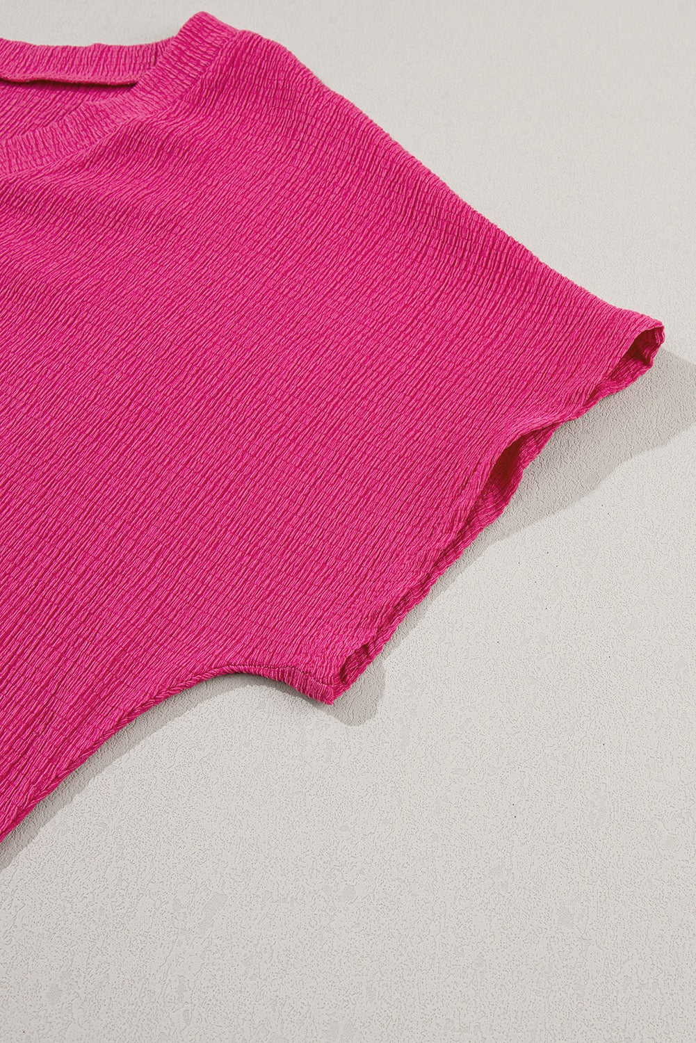 Crinkled Wide Sleeve T shirt
