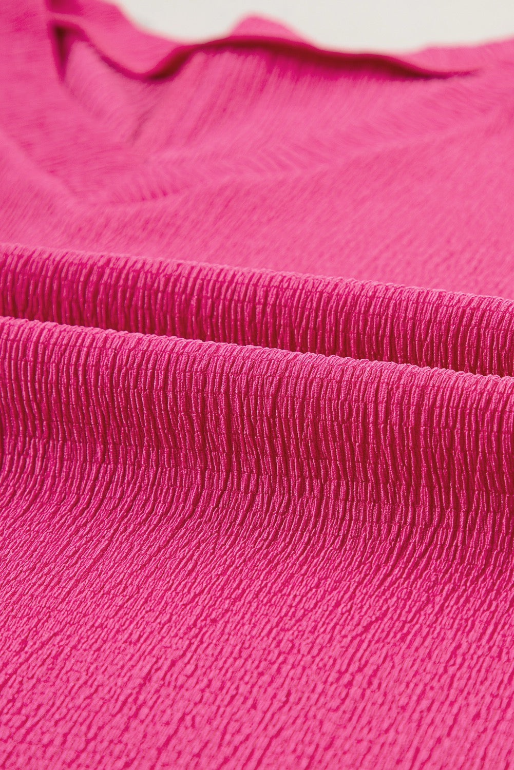 Crinkled Wide Sleeve T shirt