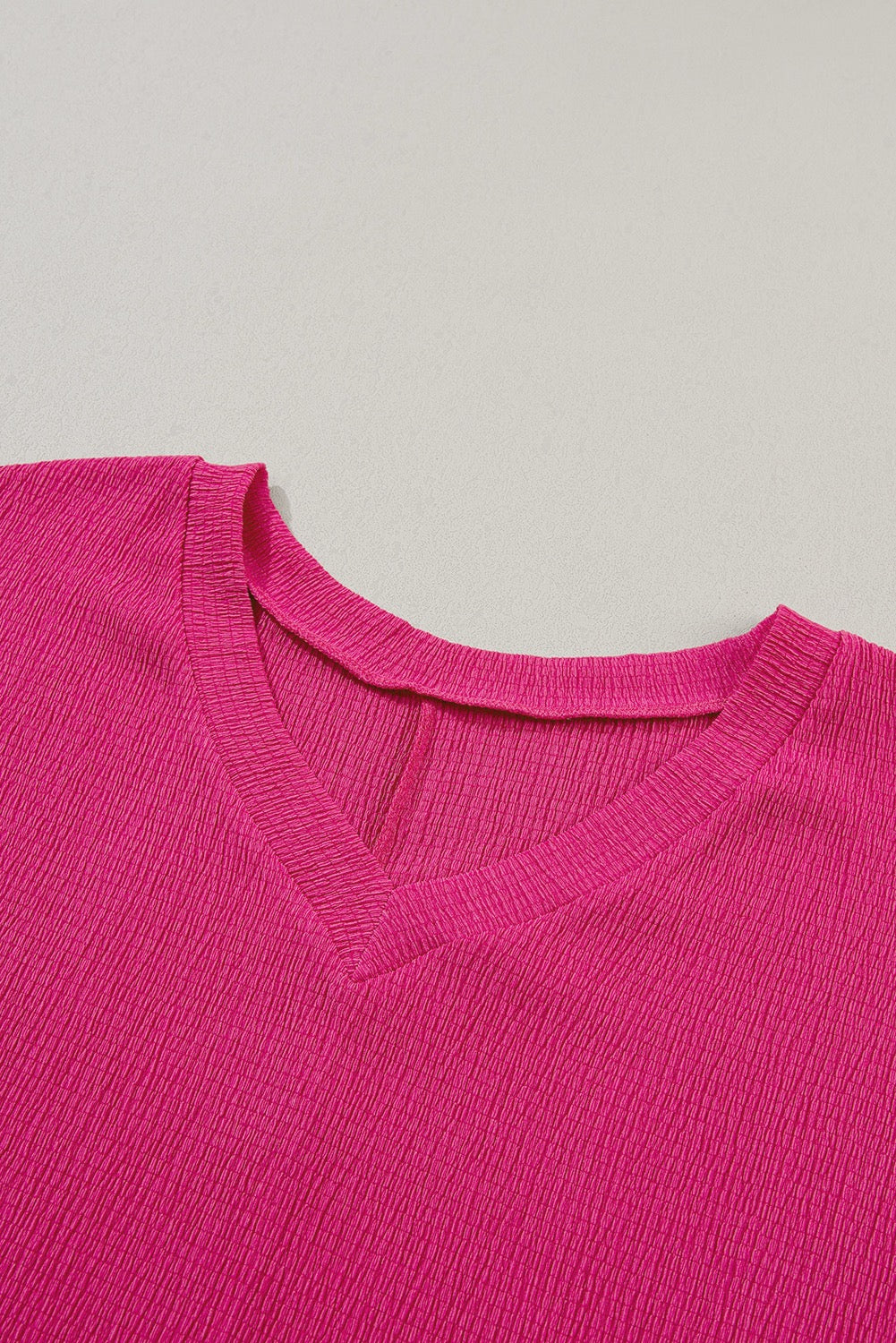 Crinkled Wide Sleeve T shirt