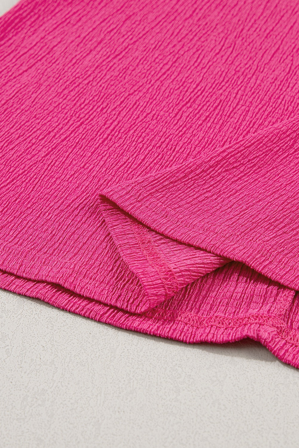 Crinkled Wide Sleeve T shirt