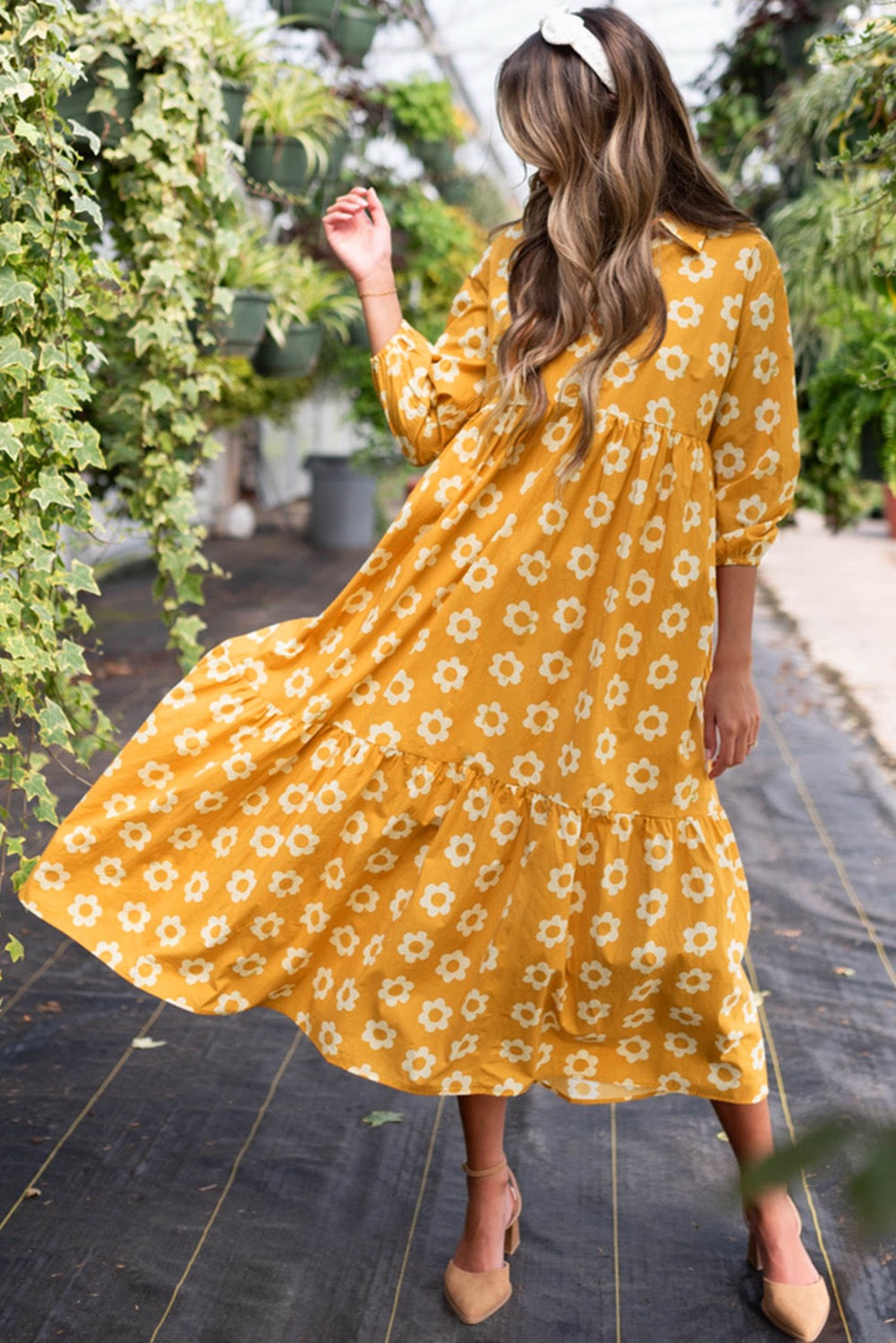 Honey Bloom Tiered Dress