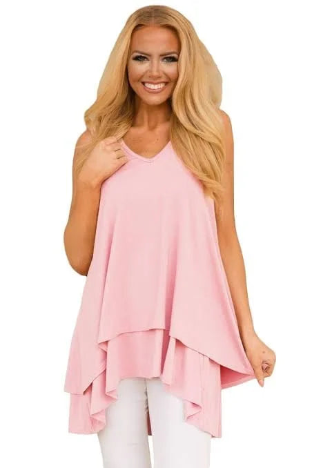 Office To Fun Ruffle Layered Top