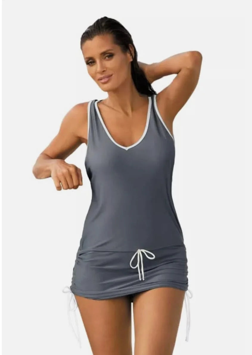 Open Beach Swim Dress (with attached Panty)