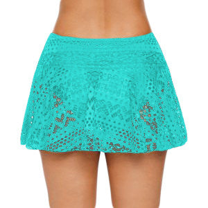 Crochet Lace Skirted Bikini Bottom