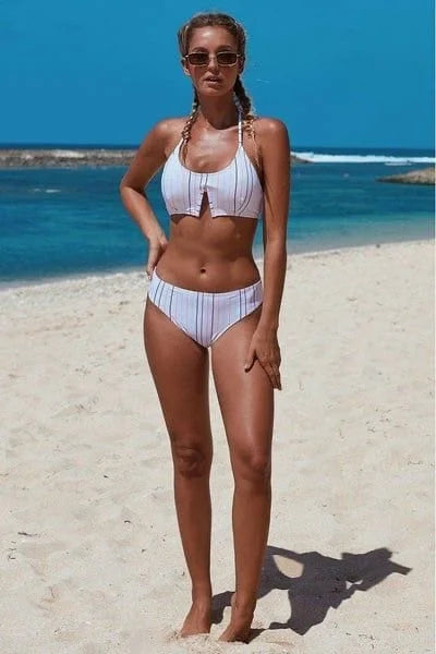 Classic Striped Bathing Suit