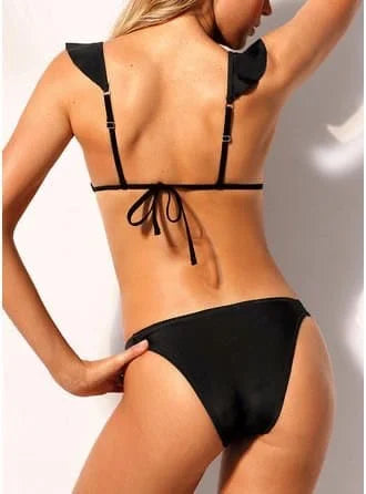 Ruffle Triangular Bikini