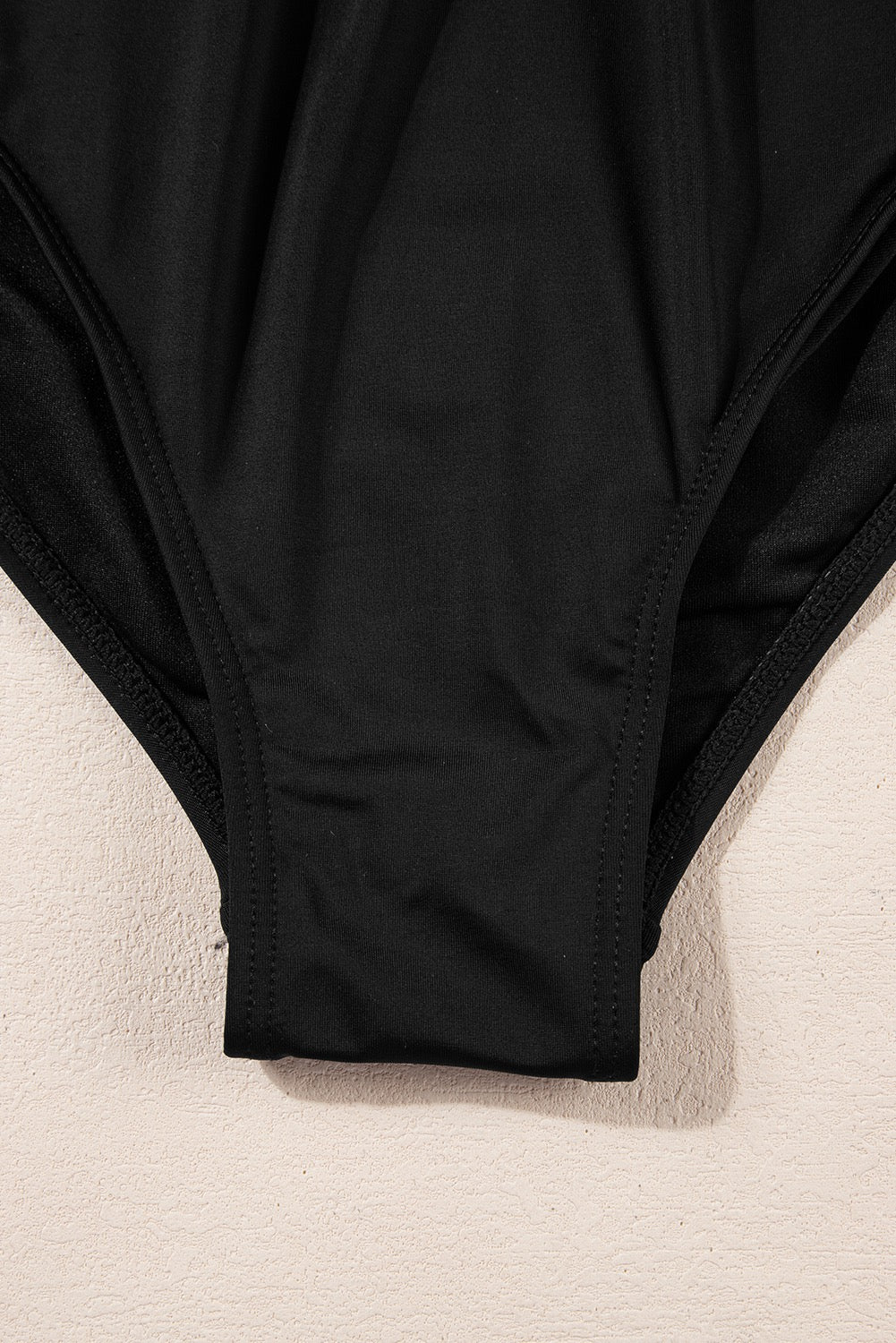Black Twist Detail Slimming One-Piece Swimsuit