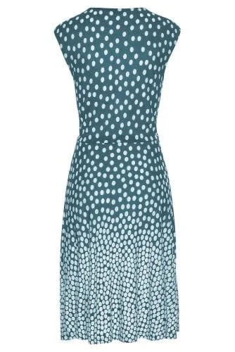 Gradient Polka Dots Beach Dress