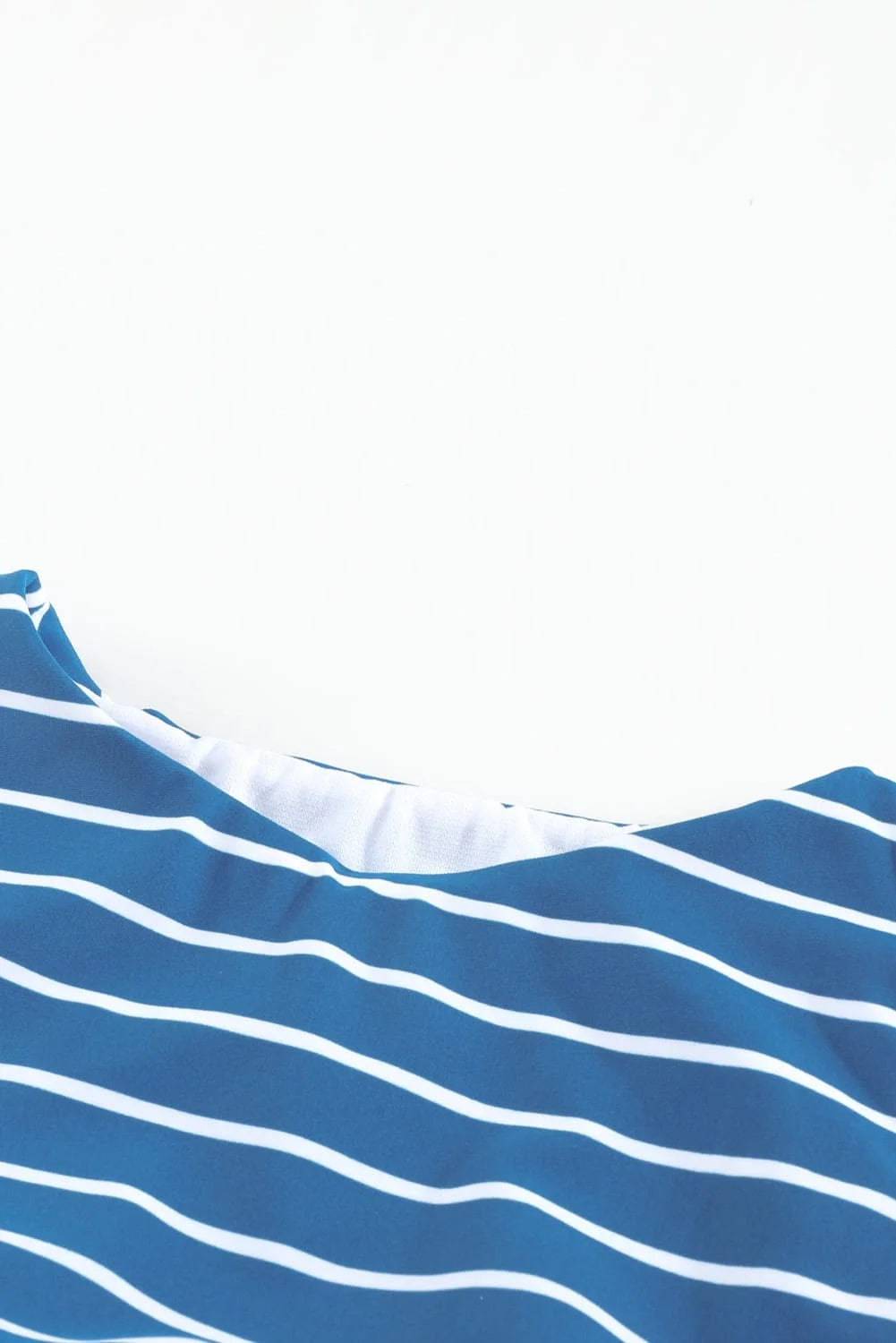 Striped Tie Knot High Waist Bikini