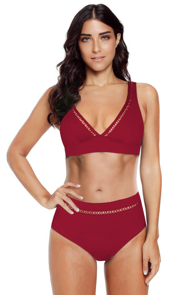 High Waist Mesh Takini