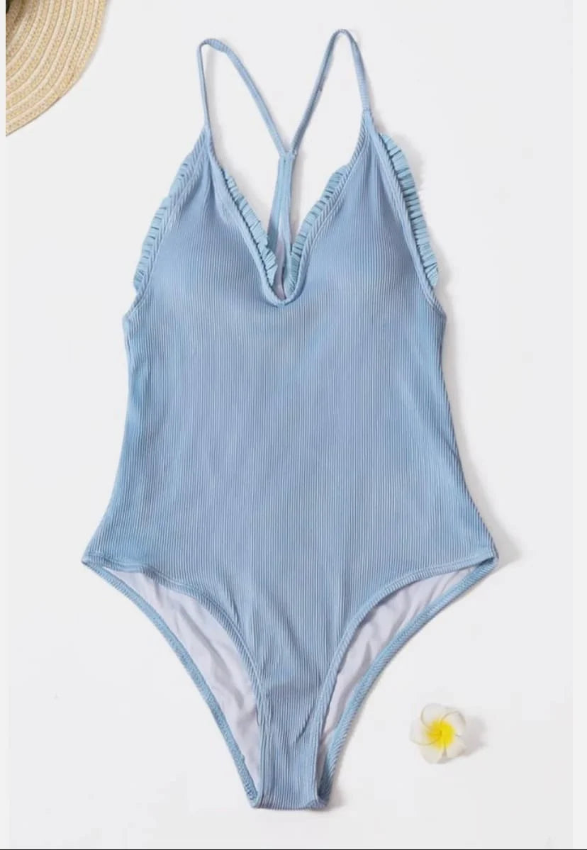 Ruffled One Piece Swimsuit