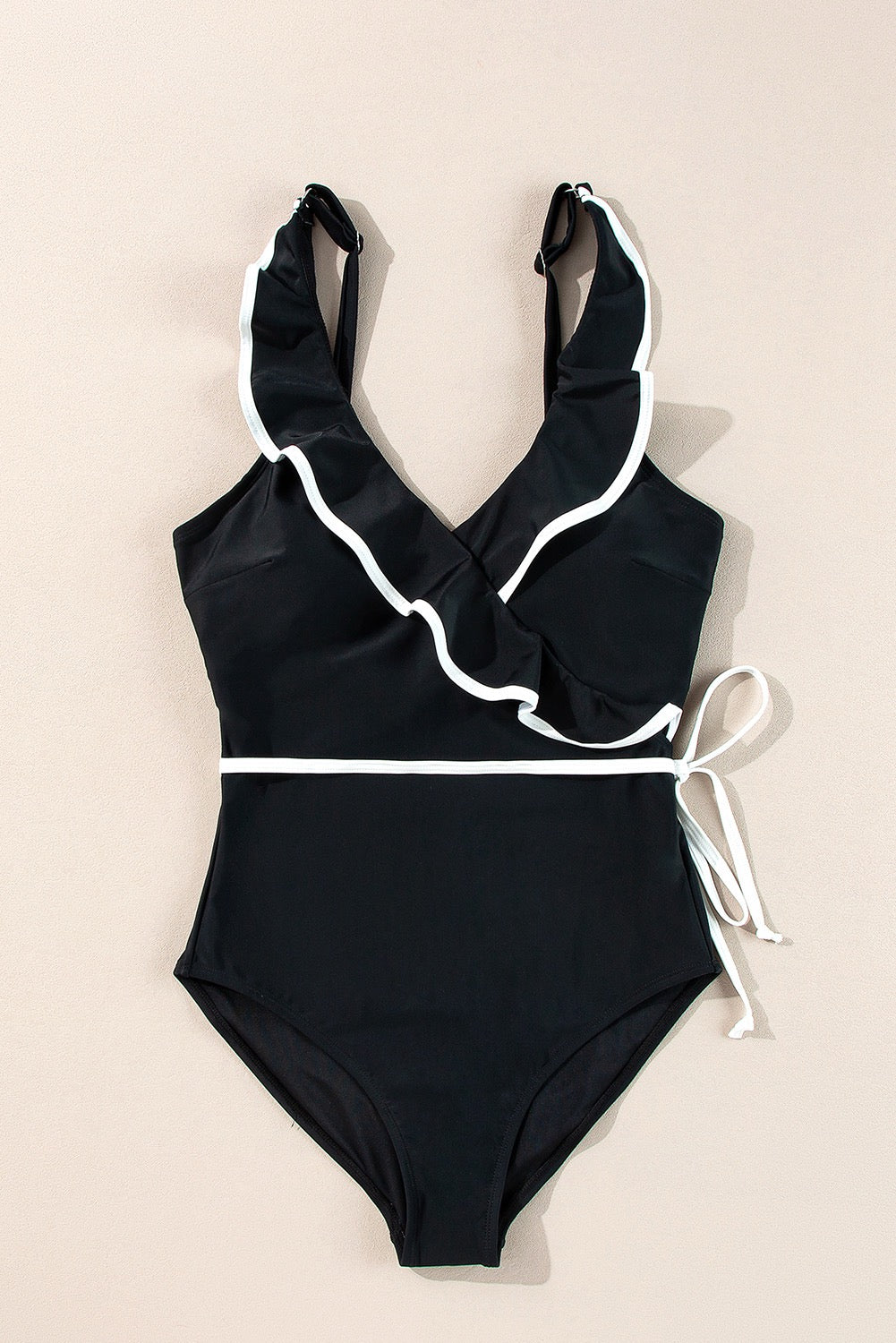 Luna Frill Wrap One-Piece Swimsuit