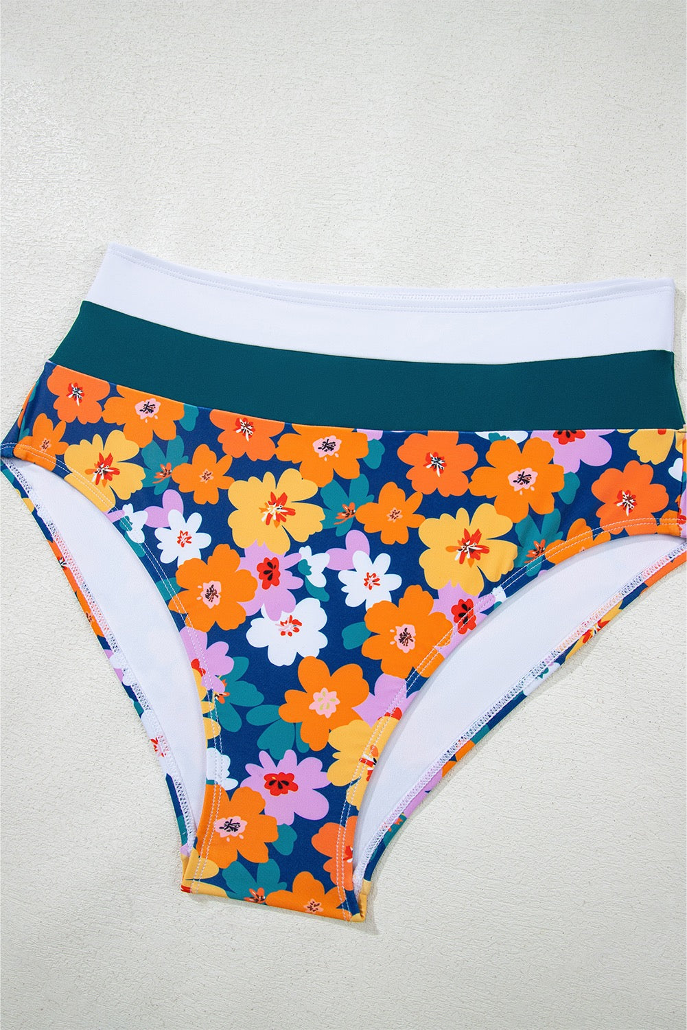 Sunset Bloom High-Waist Bikini Set