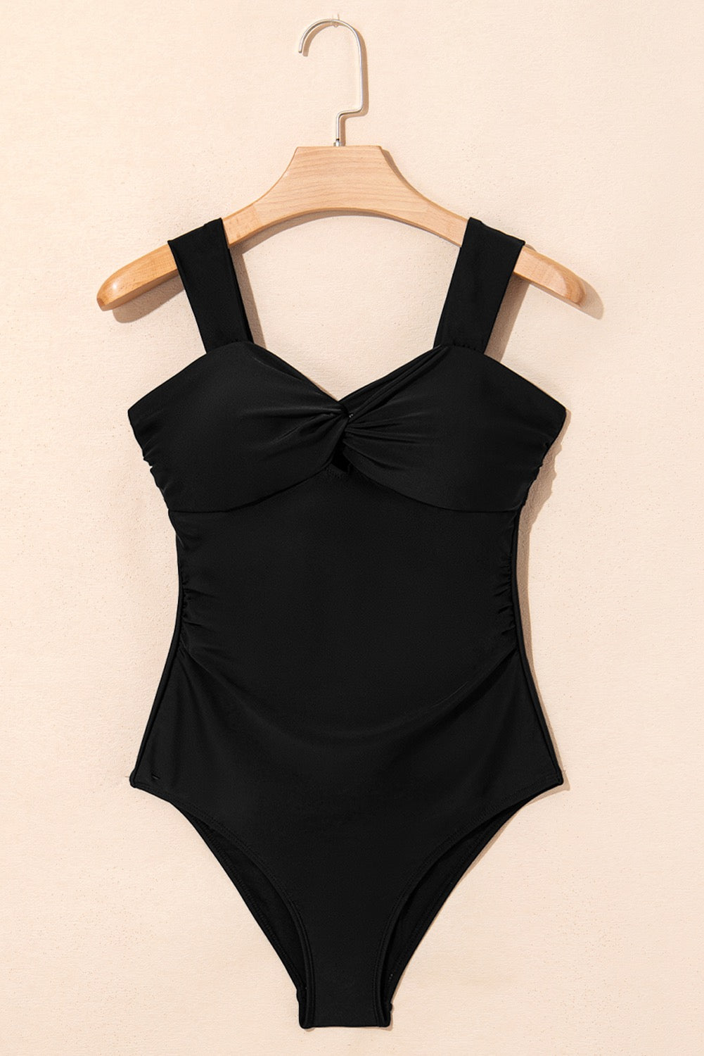Twist Front Bowknot Backless Monokini