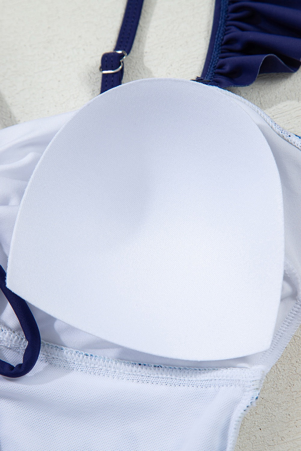 Blue & White Botanical Print Monokini