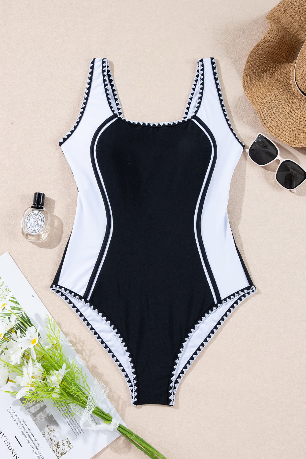 Slimline Contrast Swimsuit