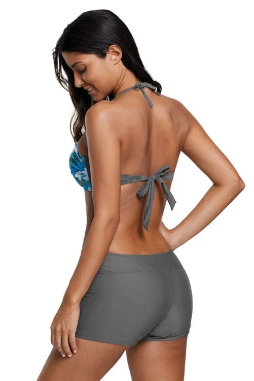 Twist Front Plus Size Boardshort Bikini