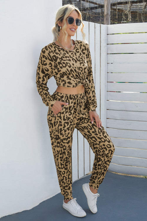 Leopard Joggers Set