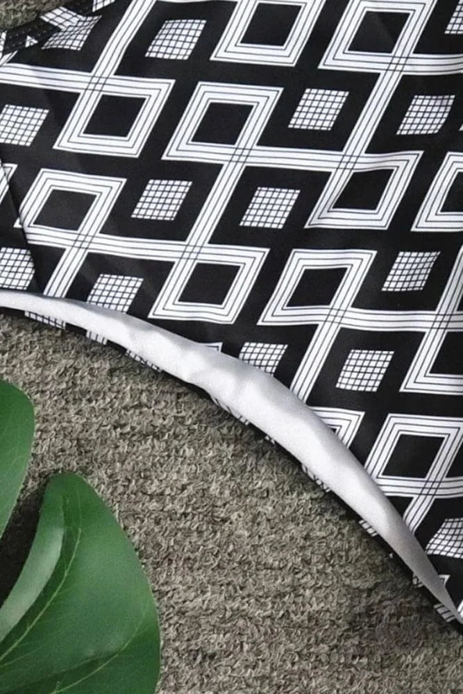 Geometric High Waist Bikini