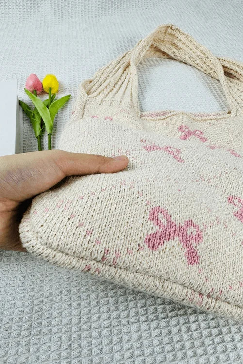 Buy Textured Knit Shoulder Bag
