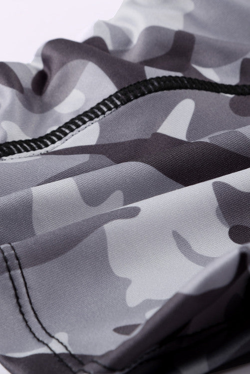 Camo High Waist Fitness Yoga Shorts