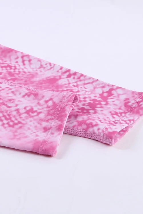 Snakeskin High Waist Gym Set