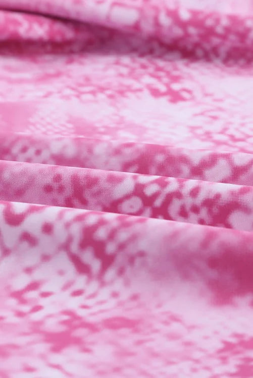 Snakeskin High Waist Gym Set