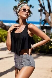 Buy swimwear for women at a store.