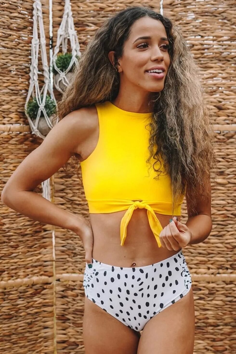 Buy swimwear for women at a store.
