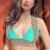 Angel Croshet Two Piece Color Block Bikini