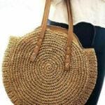 Bali Island Large Straw Bag