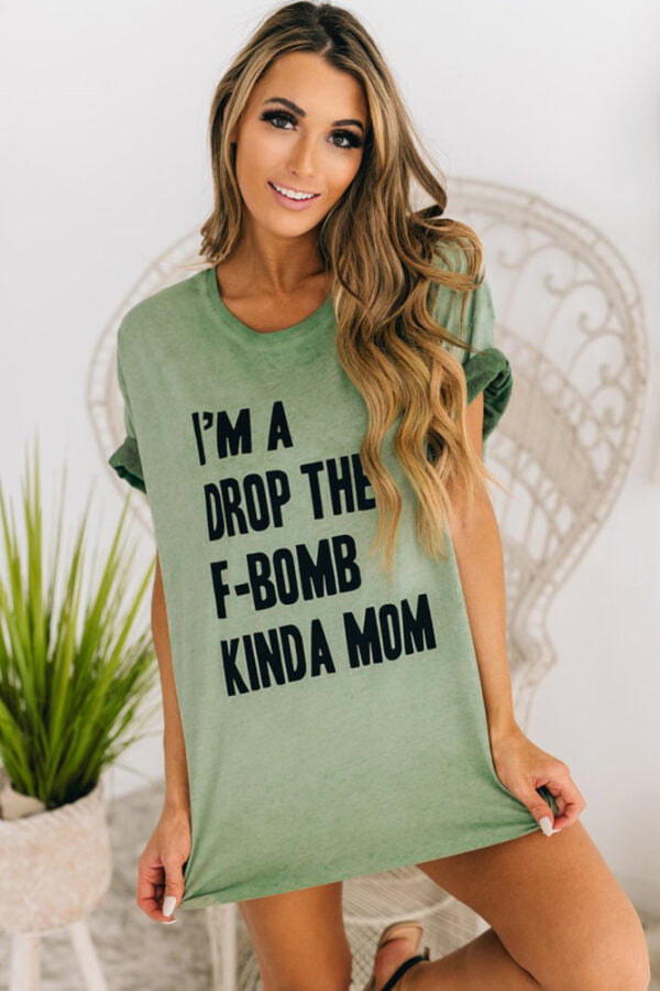 Angel Croshet Bomb Kinda Mom Mini Dress