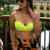 Angel Croshet Sunflower Push-up High Waist Bikini