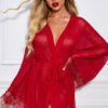 Angel Croshet Foreplay Wrapped Robe with Thong