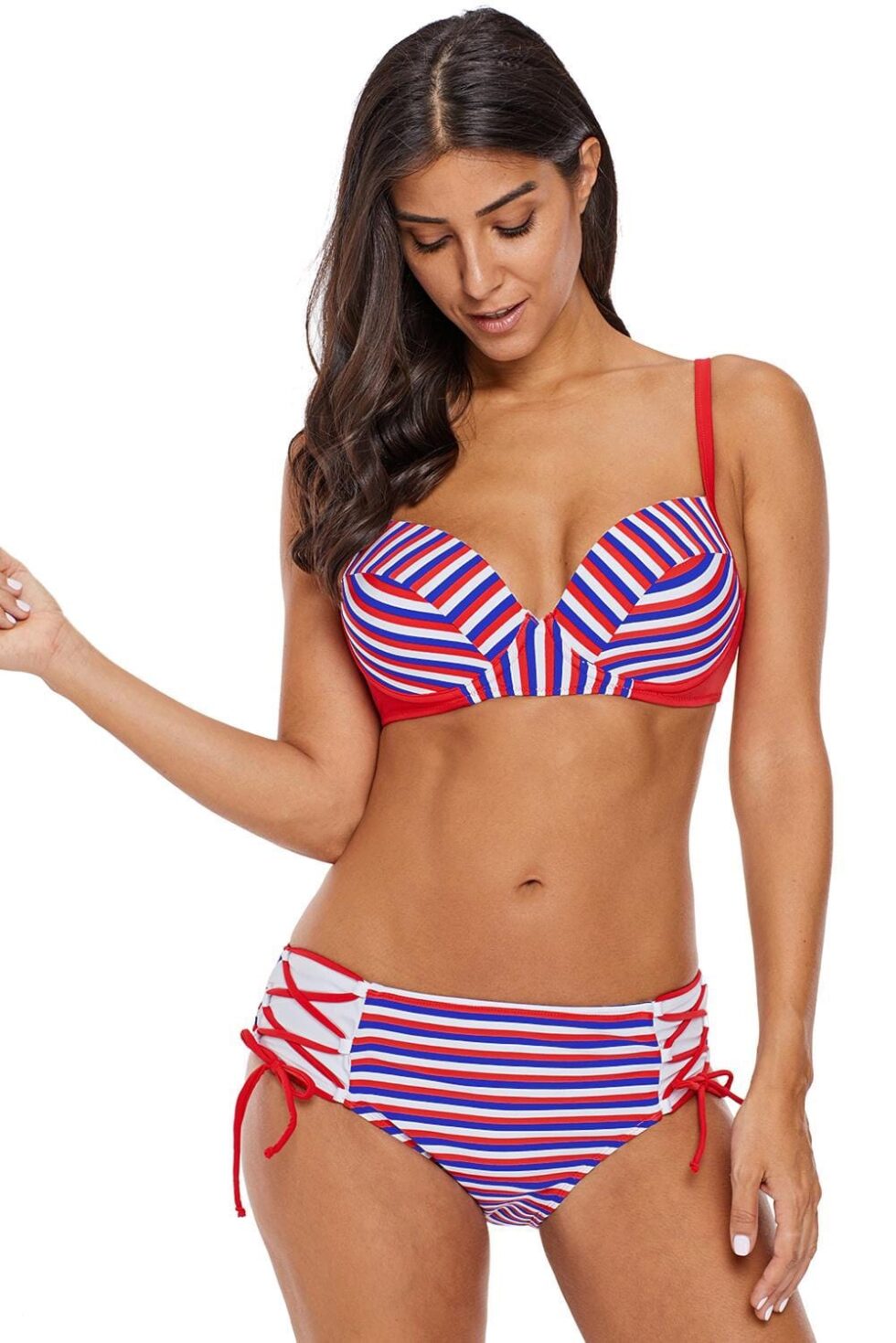 Buy swimwear for women at a store.