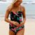 Angel Croshet Roses are Red Tankini