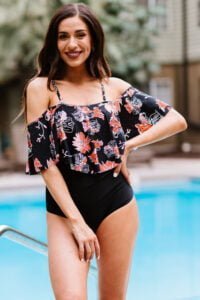 Buy swimwear for women at a store.