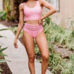 Buy swimwear for women at a store.