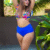Angel Croshet Floral Front Tie High Waist Bikini with Ruffles