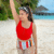 Surfs Up Square Neck High Waist Bikini