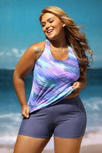 Buy swimwear for women at a store.
