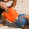 Buy swimwear for women at a store.