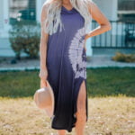 Blue Gradient Maxi Dress