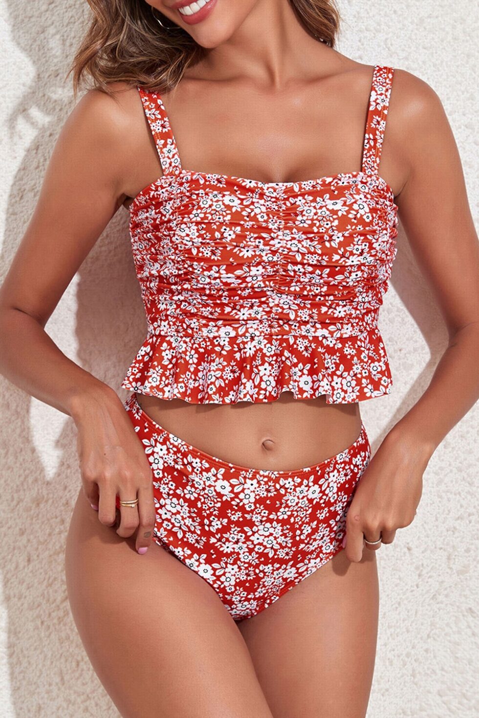 Buy swimwear for women at a store.