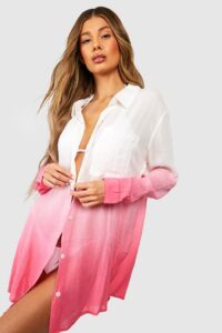 Introducing our Ombre Oversized Beach Shirt for women, the ultimate summer essential for beach-loving fashionistas like you. It a fantastic beachwear for women.